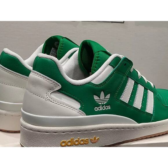 Adidas Men\'s Forum Low CL - IF9823 - Green / Off White - Bold Gold - Size 9 main image 7
